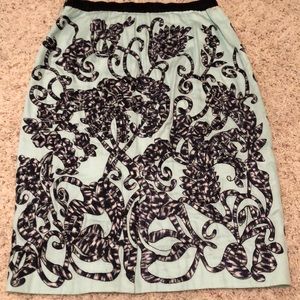 Anthropologie Moulinette Soeurs Embroidered Skirt
